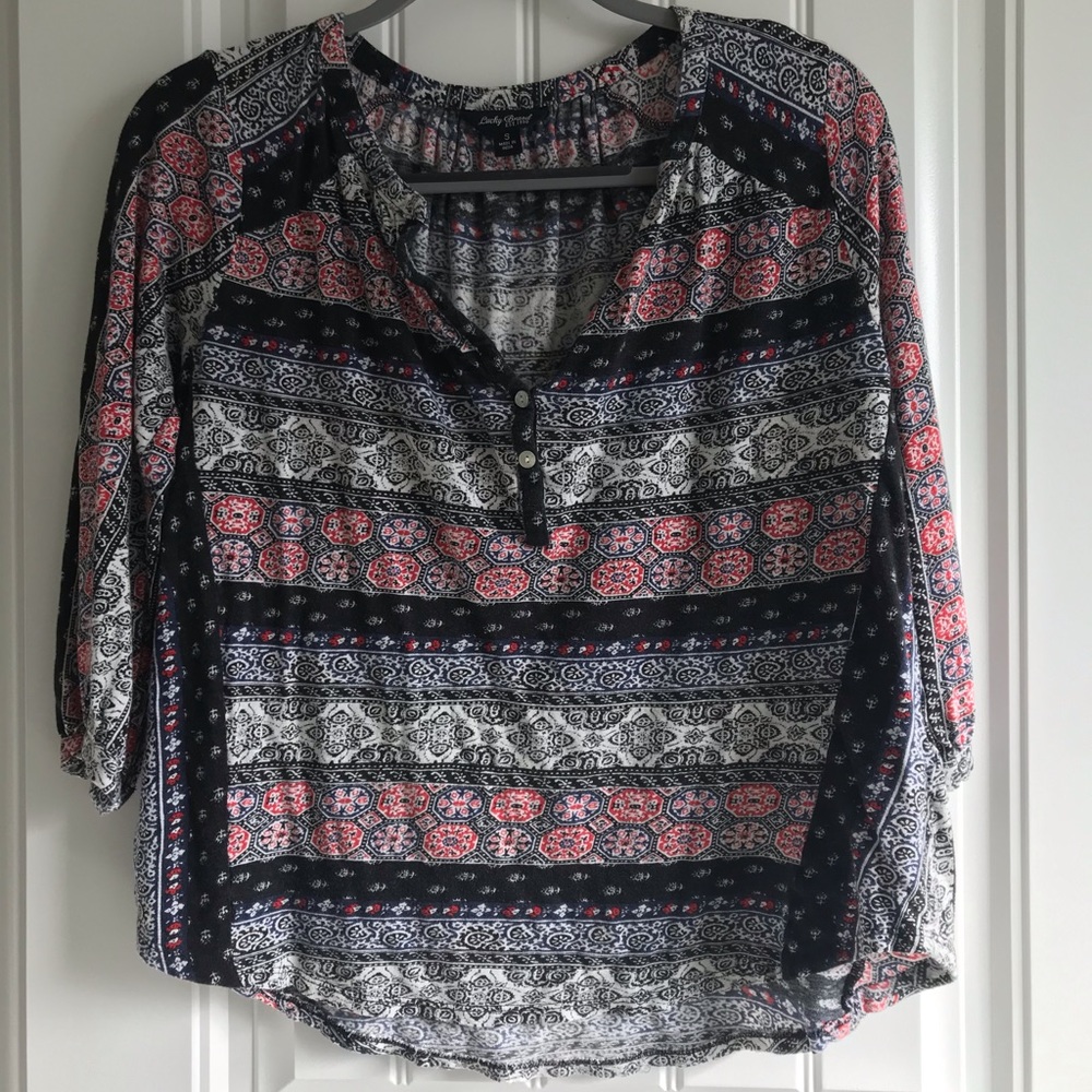 Lucky brand flowy shirt